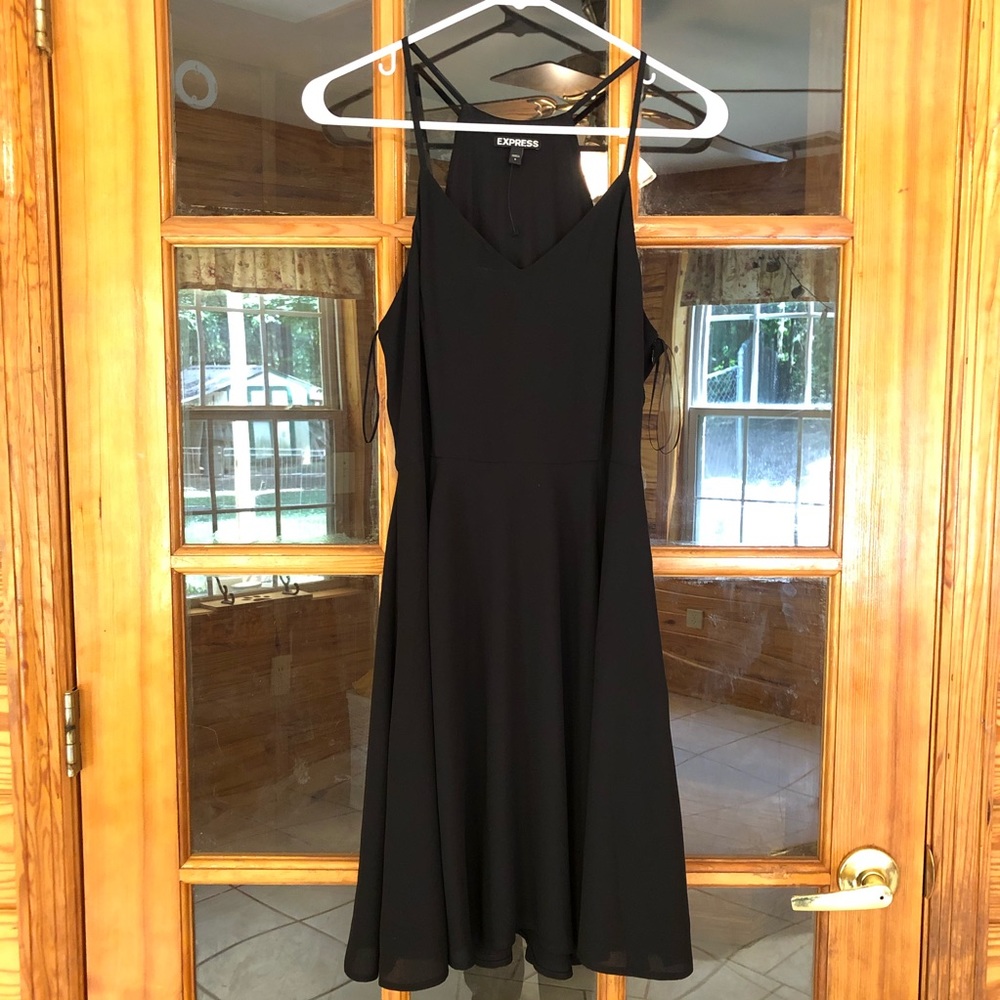 Express Racerback Fit & Flare Dress